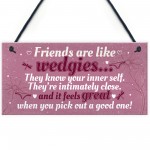 Novelty Funny Best Friend Birthday Christmas Gift Plaque Gifts