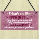 Novelty Funny Best Friend Birthday Christmas Gift Plaque Gifts