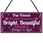 Best Friend Gift Thank You Birthday Hanging Plaque Friendship