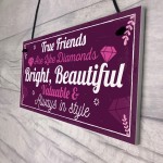 Best Friend Gift Thank You Birthday Hanging Plaque Friendship