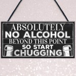Funny No Alcohol Beyond This Point Home Bar Hot Tub Jacuzzi Gift