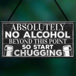 Funny No Alcohol Beyond This Point Home Bar Hot Tub Jacuzzi Gift