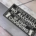 Funny No Alcohol Beyond This Point Home Bar Hot Tub Jacuzzi Gift