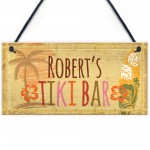 PERSONALISED Tiki Bar Sign Vintage Bar Pub Man Cave Garden Gift