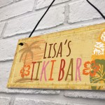 PERSONALISED Tiki Bar Sign Vintage Bar Pub Man Cave Garden Gift