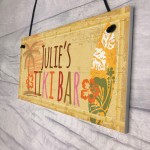 PERSONALISED Tiki Bar Sign Vintage Bar Pub Man Cave Garden Gift