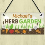 PERSONALISED Any Name Herb Garden Shed House Plaque Gifts