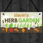 PERSONALISED Any Name Herb Garden Shed House Plaque Gifts