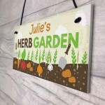 PERSONALISED Any Name Herb Garden Shed House Plaque Gifts