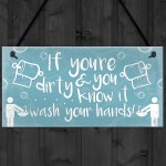 Nautical Wash Your Hands Quirky Bathroom Signs Funny Loo Plaque