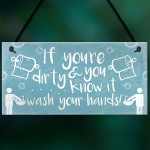 Nautical Wash Your Hands Quirky Bathroom Signs Funny Loo Plaque