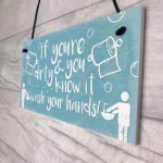 Nautical Wash Your Hands Quirky Bathroom Signs Funny Loo Plaque