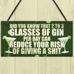 Funny Alcohol Gift Home Bar Sign Gin Garden Pub Shed Plaque Gift