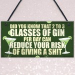 Funny Alcohol Gift Home Bar Sign Gin Garden Pub Shed Plaque Gift