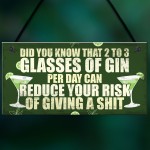 Funny Alcohol Gift Home Bar Sign Gin Garden Pub Shed Plaque Gift