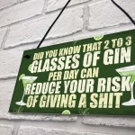 Funny Alcohol Gift Home Bar Sign Gin Garden Pub Shed Plaque Gift