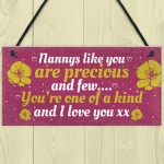 Special Gifts for Nanny Nan Granny Hanging Plaque Sign Birthday