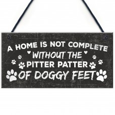 Funny Dog Hanging Plaque Dog House Decor Sign Dog Christmas Gift