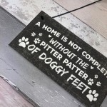 Funny Dog Hanging Plaque Dog House Decor Sign Dog Christmas Gift