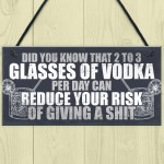 Funny Alcohol Gift Home Bar Sign Vodka Garden Pub Shed Plaque