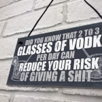 Funny Alcohol Gift Home Bar Sign Vodka Garden Pub Shed Plaque