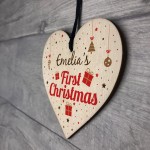 PERSONALISED Baby First 1stChristmas Tree Bauble Decoration Gift