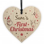 PERSONALISED Baby First Christmas Tree Decoration Bauble Gift