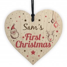 PERSONALISED Baby First Christmas Tree Decoration Bauble Gift