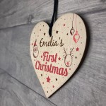PERSONALISED Baby First Christmas Tree Decoration Bauble Gift