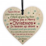 Memorial Christmas Tree Decoration Bauble Xmas Gift Wooden Sign