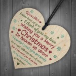 Memorial Christmas Tree Decoration Bauble Xmas Gift Wooden Sign