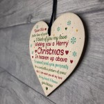 Memorial Christmas Tree Decoration Bauble Xmas Gift Wooden Sign