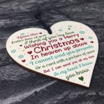Memorial Christmas Tree Decoration Bauble Xmas Gift Wooden Sign