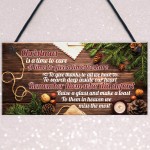 Christmas Memorial Tree Decoration Hanging Bauble Plaque 