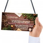 Christmas Memorial Tree Decoration Hanging Bauble Plaque 