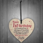 Happy 1st First Birthday Baby Daughter Son Grandson Grandaughter