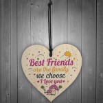 Best Friends Friendship Gift Idea Handmade Wooden Sign Keepsake