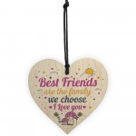 Best Friends Friendship Gift Idea Handmade Wooden Sign Keepsake