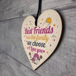 Best Friends Friendship Gift Idea Handmade Wooden Sign Keepsake