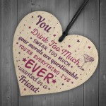 Handmade Gift For Best Friend Wooden Heart Sign Friendship Gift