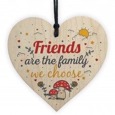 Handmade Friendship Gift Wood Heart Plaque Best Friend Family