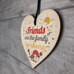 Handmade Friendship Gift Wood Heart Plaque Best Friend Family