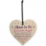 Mum To Be Gifts Guardian Angel Wooden Heart Baby Shower Gifts