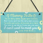 Mummy To Be From Bump Plaques Gift BABY SHOWER Baby Girl Boy