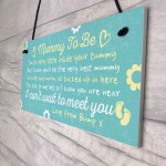 Mummy To Be From Bump Plaques Gift BABY SHOWER Baby Girl Boy