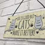 Funny Cat Signs For Home Cat House Wall Plaque Sign Xmas Gift