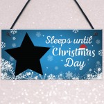 Chalkboard Christmas Countdown Activity Advent Sleeps Until Xmas