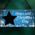 Chalkboard Christmas Countdown Activity Advent Sleeps Until Xmas