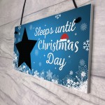 Chalkboard Christmas Countdown Activity Advent Sleeps Until Xmas