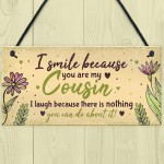 Birthday Gifts For Cousins Hanging Family Plaque Funny Thank You